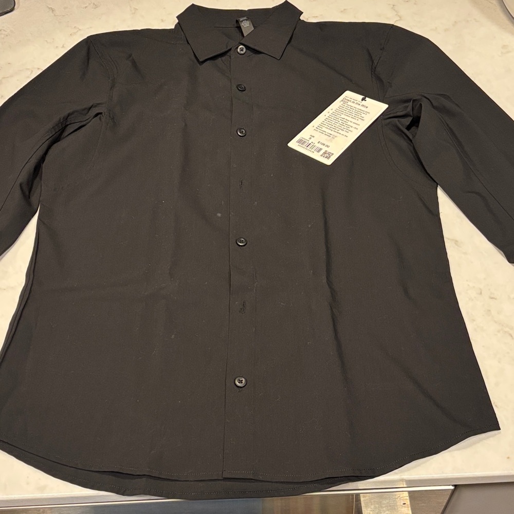 lululemon athletica Men's Black Button Down Shirt